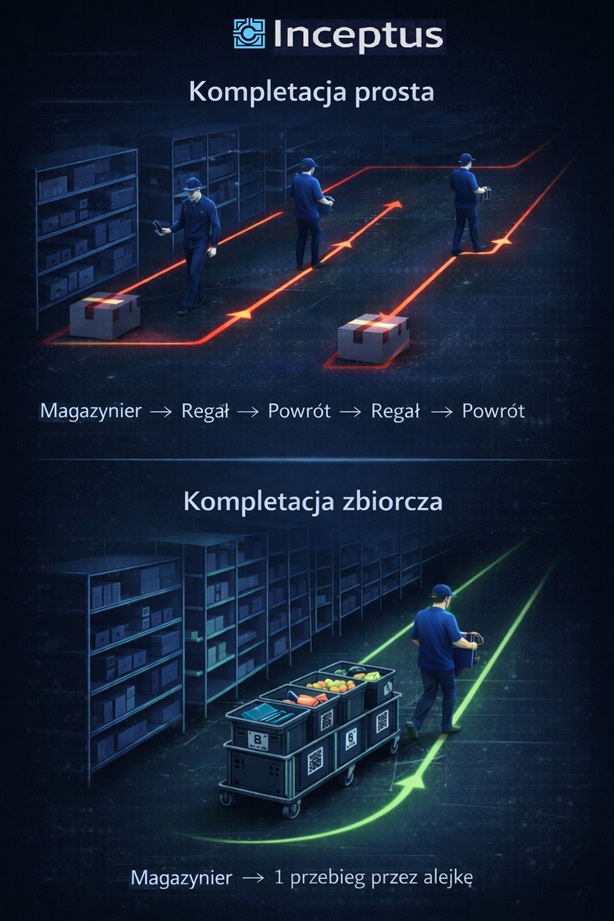 kompletacja prosta vs kompletacja z wózkiem